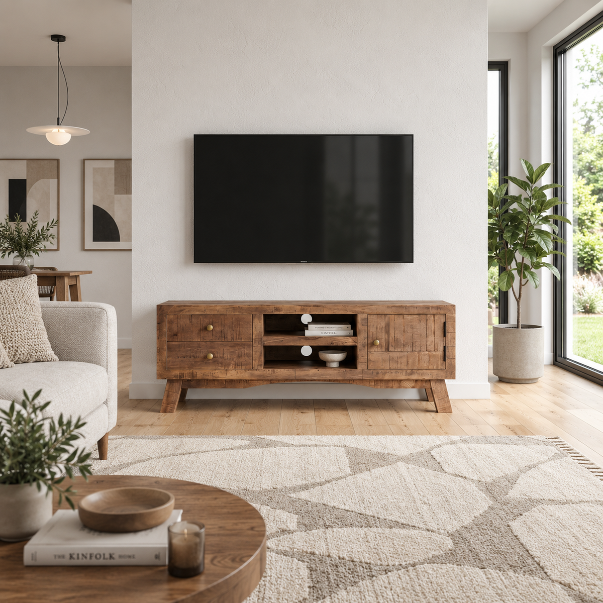 Meuble TV Bois Brut