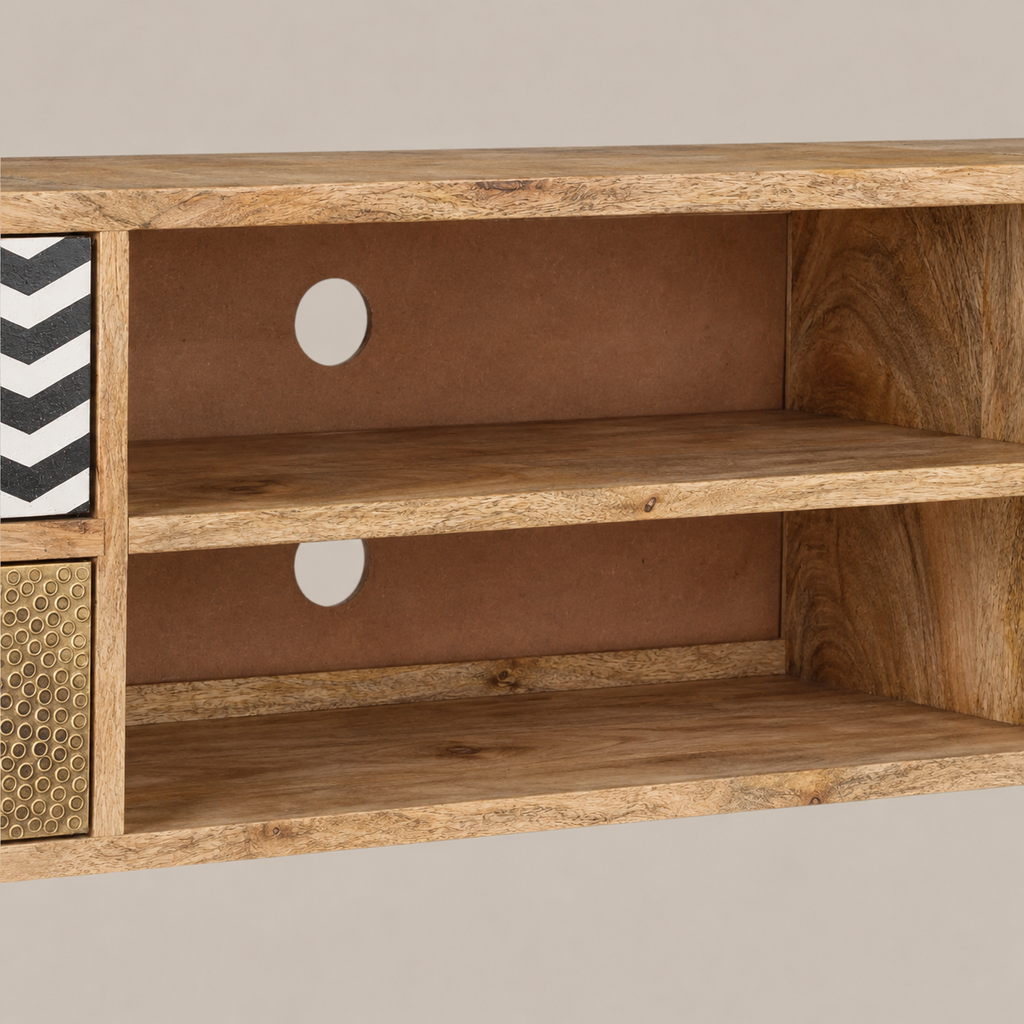 Meuble TV Bois & Motifs Industriel