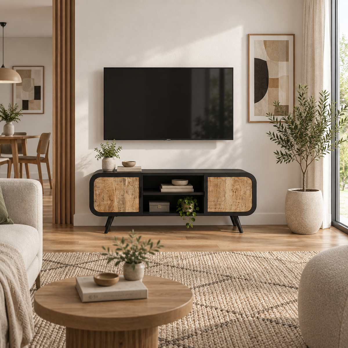 Meuble TV Bois & Industriel